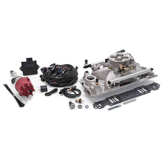 Edelbrock 357700 Pro-Flo 4 EFI Kit,Pre 1986 Small Block Chevy
