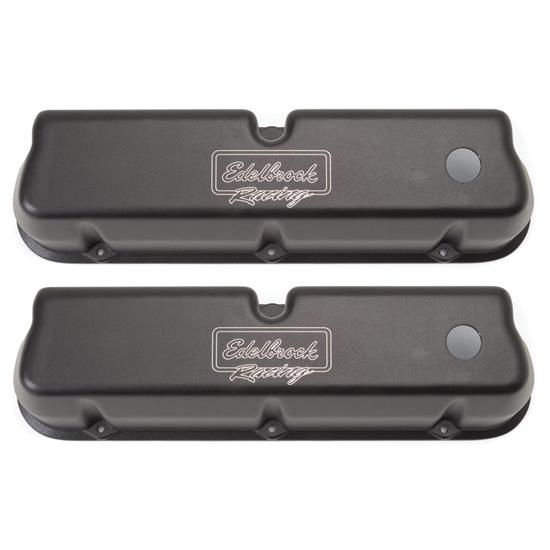 Edelbrock 41263 Victor Series Valve Cover Set, Small Block Ford