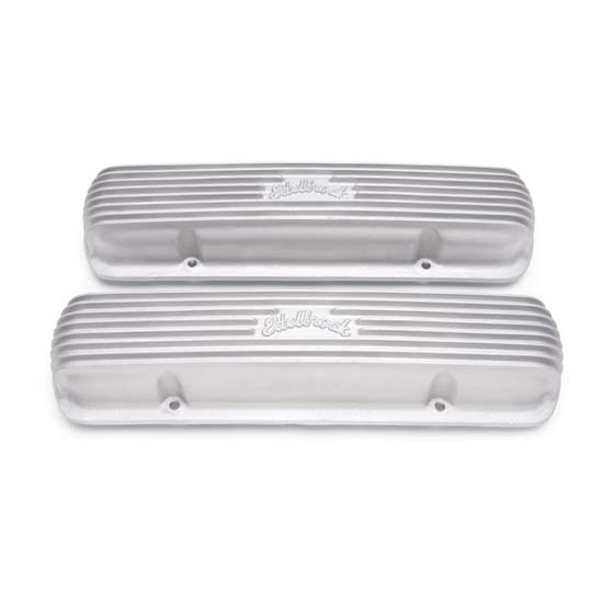 Edelbrock 41309 Classic Series Valve Cover Set, Pontiac V8