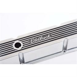 Edelbrock 4263 Elite Series Valve Cover Set, Small Block Chevy