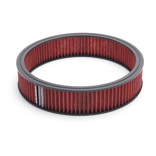 Edelbrock 43666 Pro-Flo High Flow Air Cleaner Assembly,Round,3x14,Red