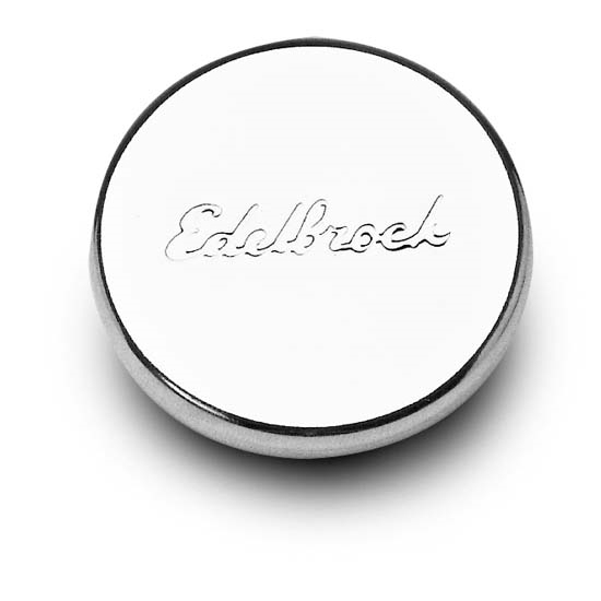 Edelbrock 4415 Hole Plug Oil Filler Cap, Round, Steel, Universal size