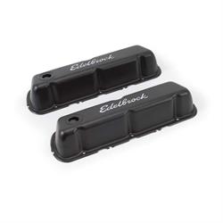 Edelbrock 4603 Signature Series Black Valve Cover Set, Ford