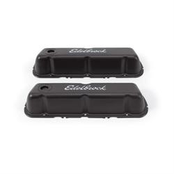 Edelbrock 4603 Signature Series Black Valve Cover Set, Ford