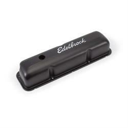 Edelbrock 4623 Signature Series Black Valve Cover Set, FE BB Ford