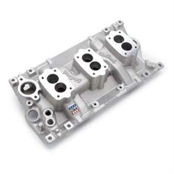 Edelbrock 5417 C357-B Three-Deuce Intake Manifold, Small Block Chevy