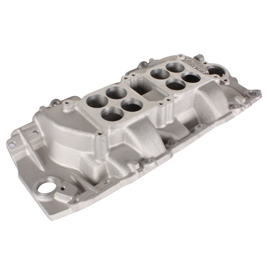Edelbrock 5421 396-454 Chevy Dual Quad Intake Manifold, Rectangle Port