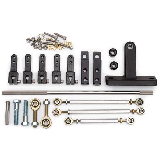 Edelbrock 7077 Dominator Thottle Linkage Kit, Dual Quad, Universal