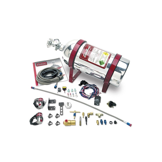 Edelbrock 71000 EFI Dry Nitrous Oxide System, Silver, 50-70 Hp, Kit