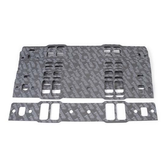 Edelbrock 3832 Intake Manifold Gasket Set - 2-Piece With Silicone Beads For Performer/RPM Heads & Manifolds