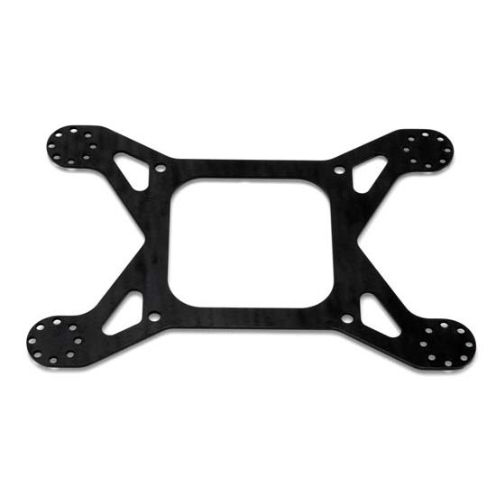 Edelbrock 72286 Nitrous Oxide 4-Solenoid Bracket For 4500 Series Carbs