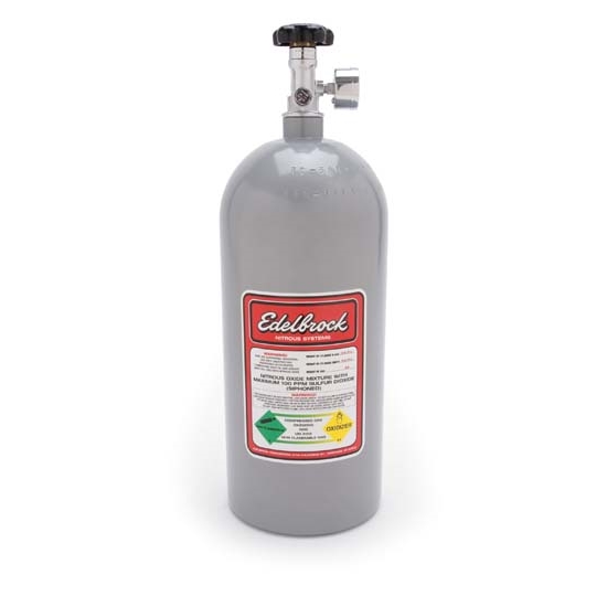Edelbrock 72301 50 Nitrous System Nitrous Oxide Bottle, Aluminum