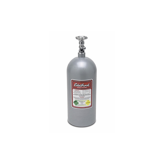 Edelbrock 72304 Nitrous Oxide Bottle, 5 pounds, Aluminum, Silver