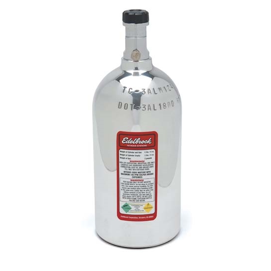 Edelbrock 72461 Nitrous System Nitrous Oxide Bottle, 2 pounds