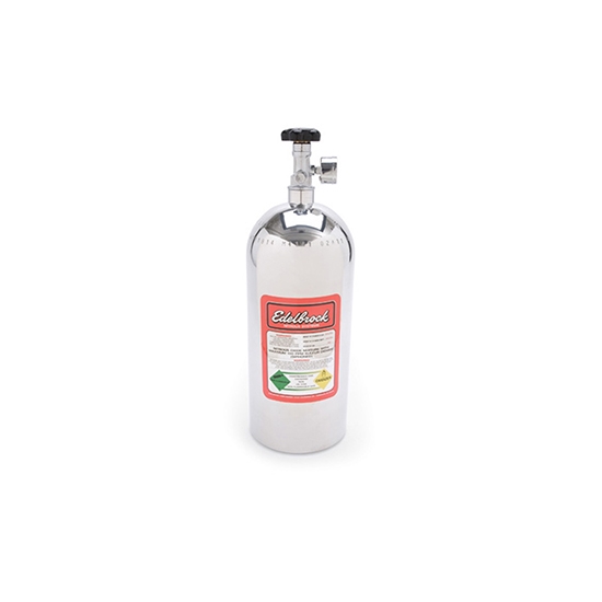 Edelbrock 72472 Nitrous Oxide Bottle, Silver