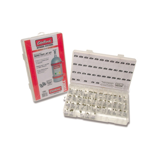 Edelbrock 73003 Nitrous Oxide Jet Master Tuner Kit, 328 Jets