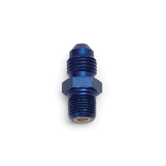 Edelbrock 76516 Nitrous Oxide Fitting, -4 AN to 0.25 Inch NPT, Blue
