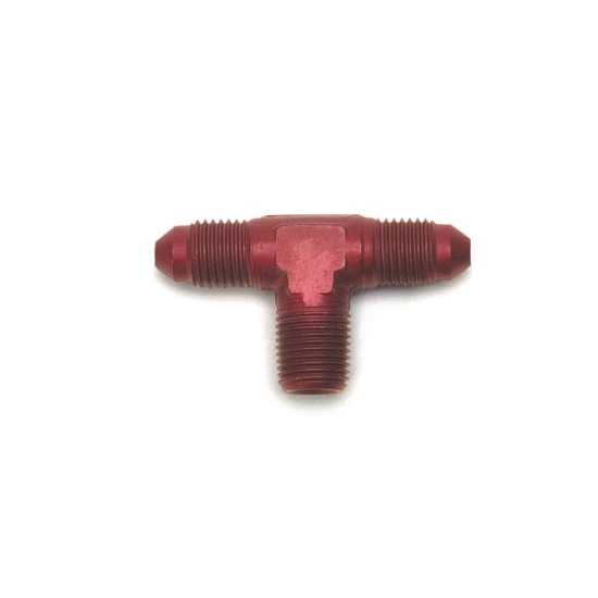 Edelbrock 76526 Flare To Pipe Hose Fitting,Tee,-3AN x -3AN x 1/8in.NPT
