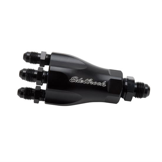 Edelbrock 76535 Nitrous Oxide Distribution Block, Aluminum, Black