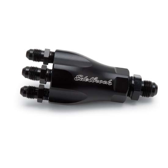 Edelbrock 76535 Nitrous Oxide Distribution Block, Aluminum, Black