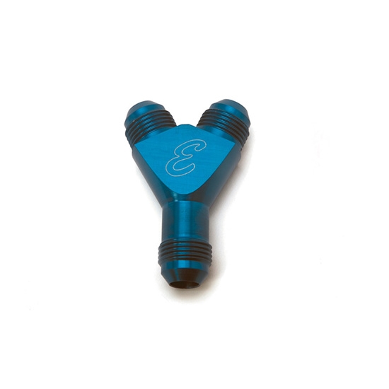 Edelbrock 76536 Nitrous Oxide Fitting, -4 AN Male, Aluminum, Blue