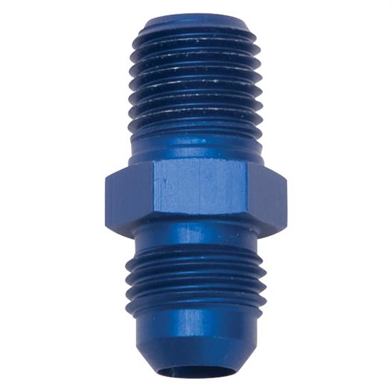Edelbrock 76540 Flare To Pipe Hose Fitting,Male -6 AN to Male 1/4 In.