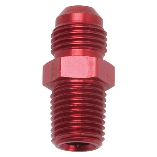 Edelbrock 76541 Flare To Pipe Hose Fitting,Male -6 AN to Male 1/4 In.