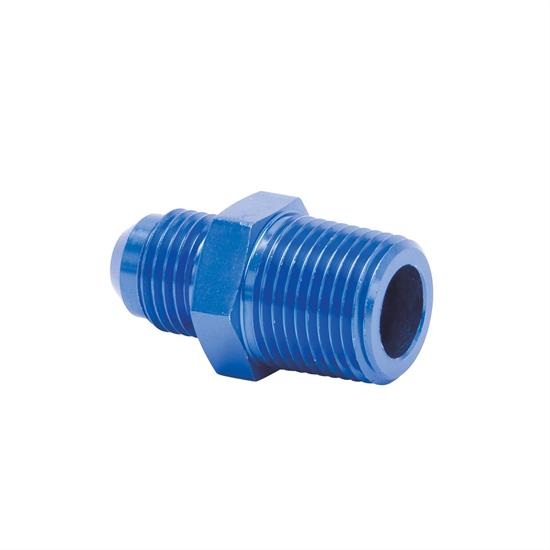 Edelbrock 76542 Flare To Pipe Hose Fitting,-6 AN to Male 3/8 Inch NPT