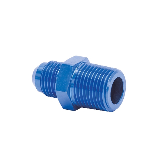 Edelbrock 76542 Flare To Pipe Hose Fitting,-6 AN to Male 3/8 Inch NPT