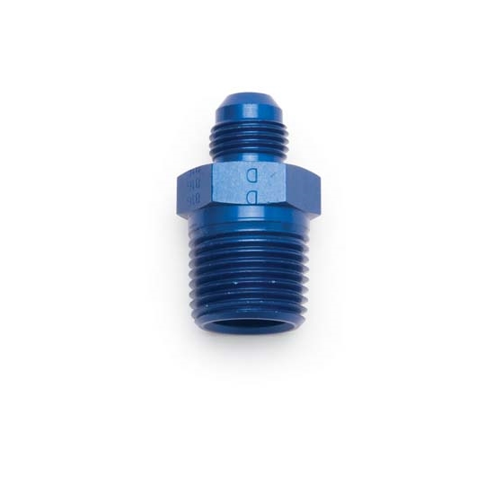 Edelbrock 76543 Flare To Pipe Hose Fitting,-6 AN to Male 1/2 Inch NPT