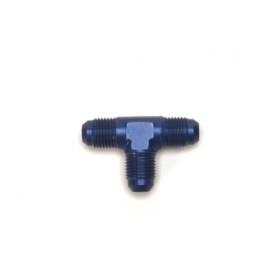 Edelbrock 76545 Flare To Flare Hose Fitting, -6 AN, Aluminum, Blue