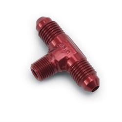 Edelbrock 76548 Flare to Pipe Fitting, Tee, -4 AN x -4 AN x 1/8 In NPT