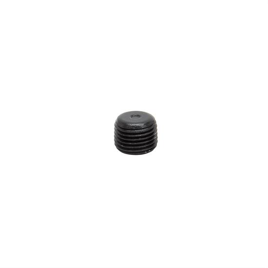 Edelbrock 76550 Pipe Plug Fitting, 1/8 Inch NPT, Alum. Black Anodized