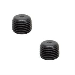 Edelbrock 76550 Pipe Plug Fitting, 1/8 Inch NPT, Alum. Black Anodized