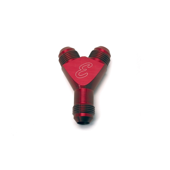 Edelbrock 76571 Nitrous Oxide Fitting, -8 AN, Aluminum, Red Anodized