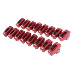 Edelbrock 77760 Roller Rocker Arm, Small Block Chevy, Red Anodized