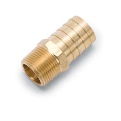 Edelbrock 8078 Brass Hose Fitting, 1 In. o/d x 3/4 In. NPT,SB Chrysler