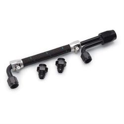 Edelbrock 80913 Performer Series Multi Carb Fuel Line, Black Anodized