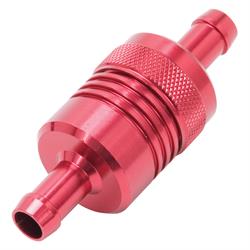 Edelbrock 8139 Fuel Filter, Red Anodized