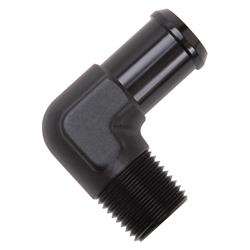 Edelbrock 8165 Pipe to Hose Barb Fitting, 90 Deg, 1/2 in. NPT