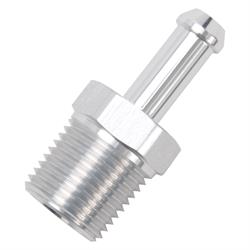 Edelbrock 8186 Pipe to Hose Barb Fitting, Straight, 1/2 in.NPT