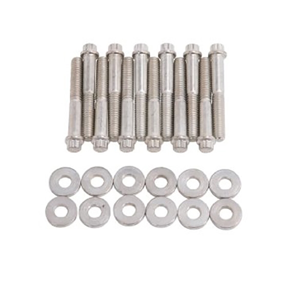 Edelbrock 8584 Intake Manifold Bolt Set, Steel, Ford/Mercury 351W