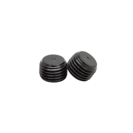 Edelbrock 9128 Series Pipe Plug, 1/4 Inch NPT, Steel, Gloss Black