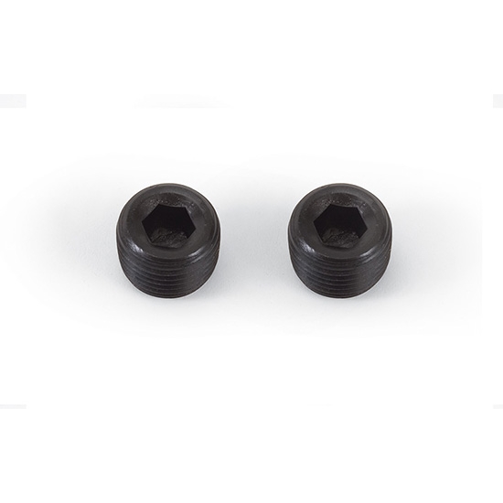 Edelbrock 9128 Series Pipe Plug, 1/4 Inch NPT, Steel, Gloss Black