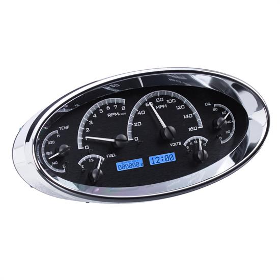 Dakota Digital MHX-1017-K-B Universal Elliptical VHX Instruments