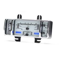 Dakota Digital VHX-40F-S-B 1940 Ford Car VHX Instruments, Silver