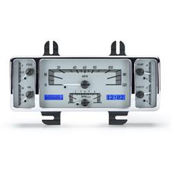 Dakota Digital VHX-40F-S-B 1940 Ford Car VHX Instruments, Silver