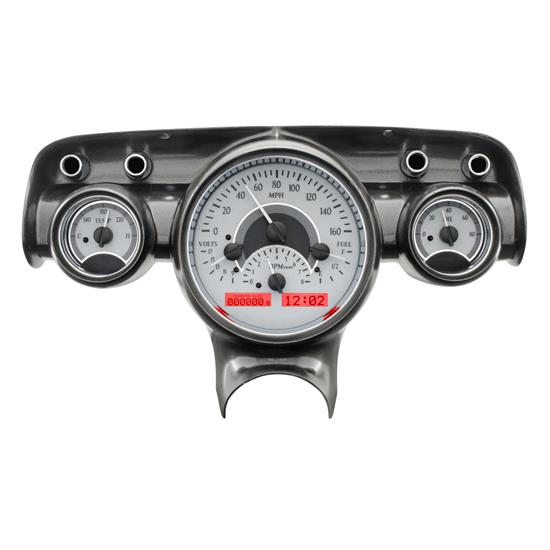 Dakota Digital VHX-57C-S-R 1957 Chevy Car VHX Instruments, Silver