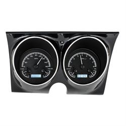 Dakota Digital VHX-67C-CAM-K-W 1967 Camaro VHX Instruments, Black