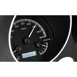 Dakota Digital VHX-67C-CAM-K-W 1967 Camaro VHX Instruments, Black
